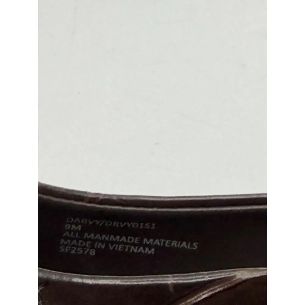 STEVE MADDEN Darvy Slingback Croc Embossed Square Toe Mule Brown Sz 9 $100